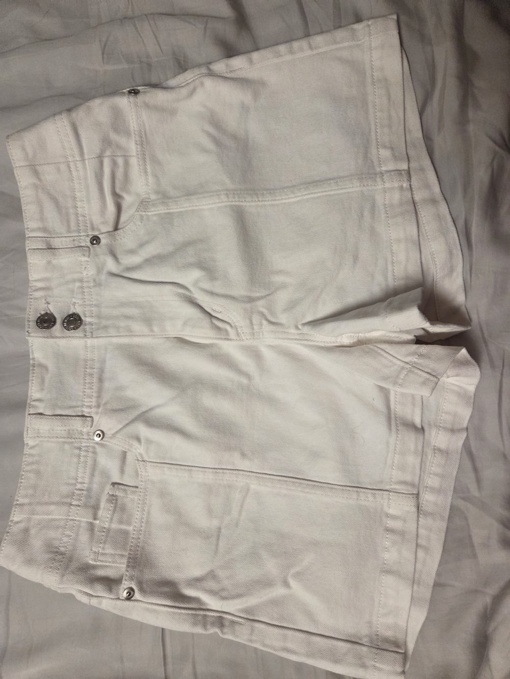 Women's White Denim Shorts From Loft